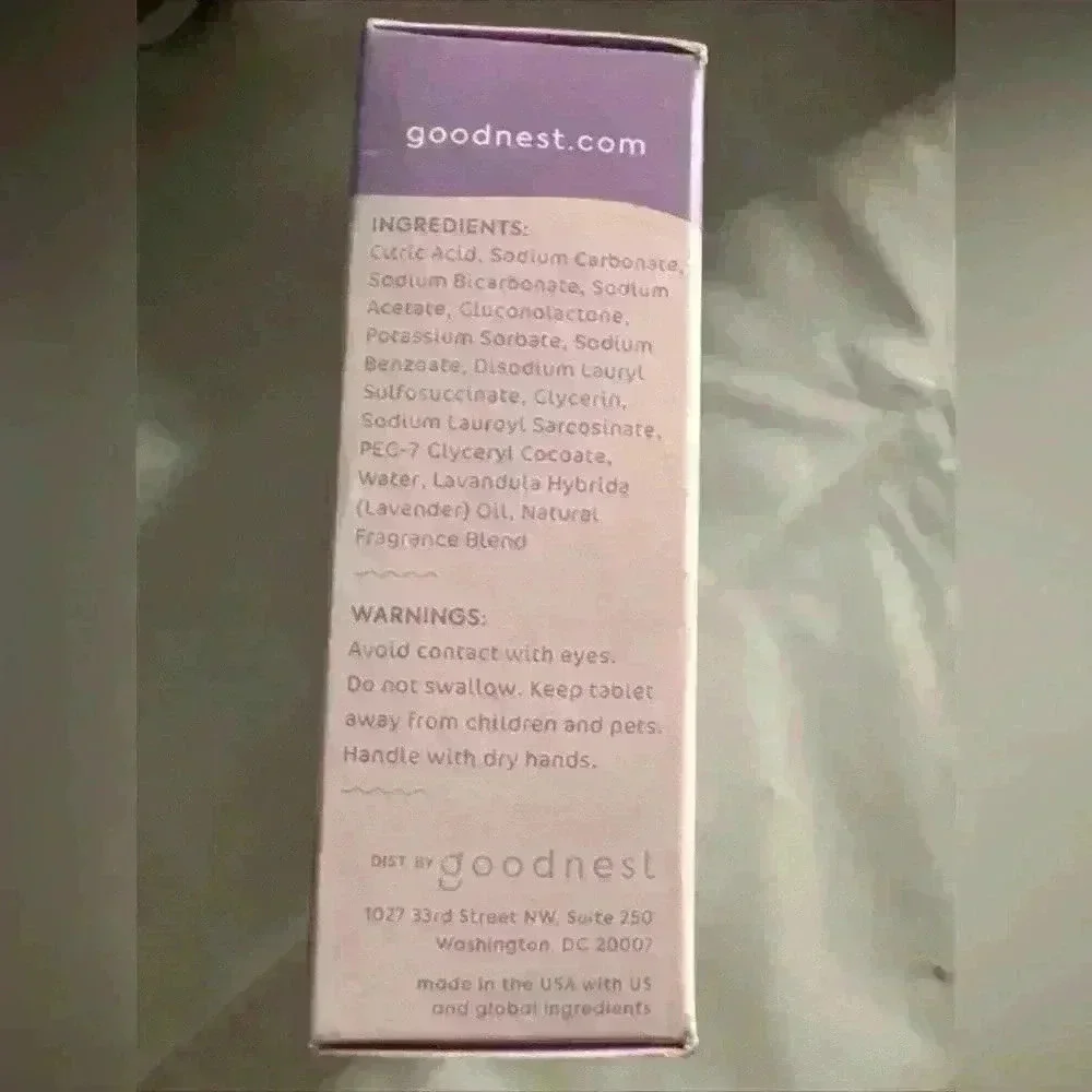 Goodnest Wash Shampoo and Soak Tablet Refills Tear Free Hypoallergenic Lavender